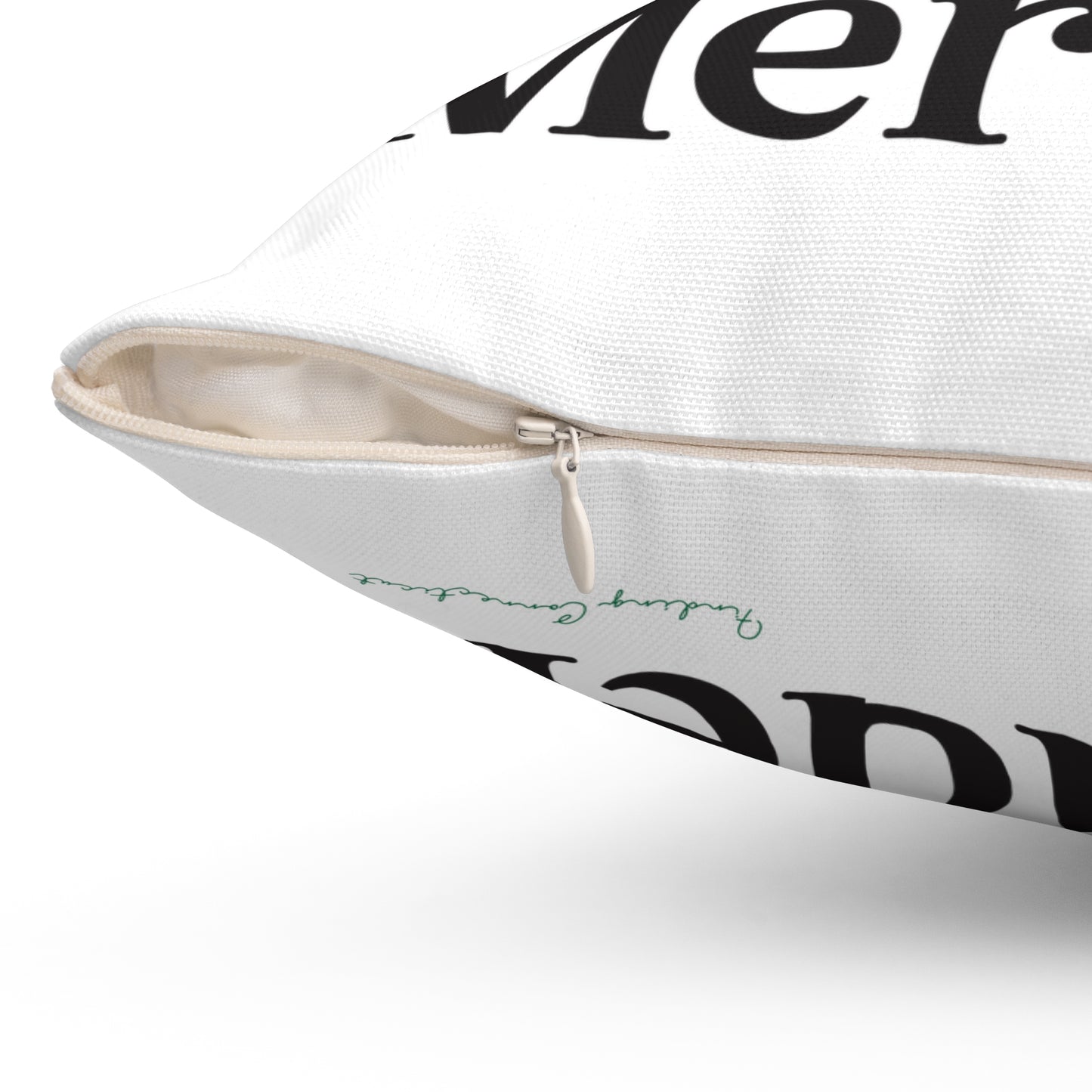 I Clover Meriden Spun Polyester Square Pillow