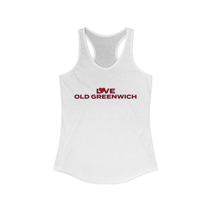 Love Old Greenwich Women's Ideal Racerback Tank Top