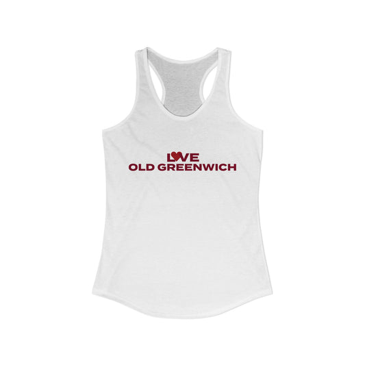Love Old Greenwich Women's Ideal Racerback Tank Top