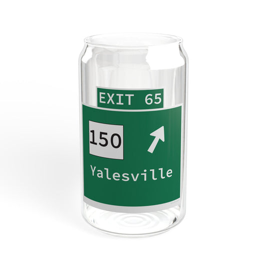 Vintage WCP Exit 65 Sign Sipper Glass, 16oz