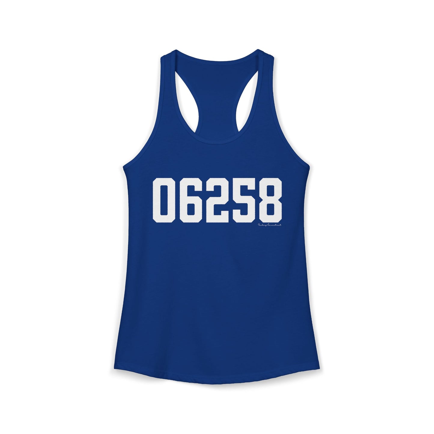 06258 Pomfret CT Zip Code Women's Ideal Racerback Tank Top