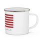Waterford Connecticut Flag Enamel Camping Mug
