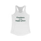 Cranbury is My Happy Place Women's Ideal Racerback Tank Top