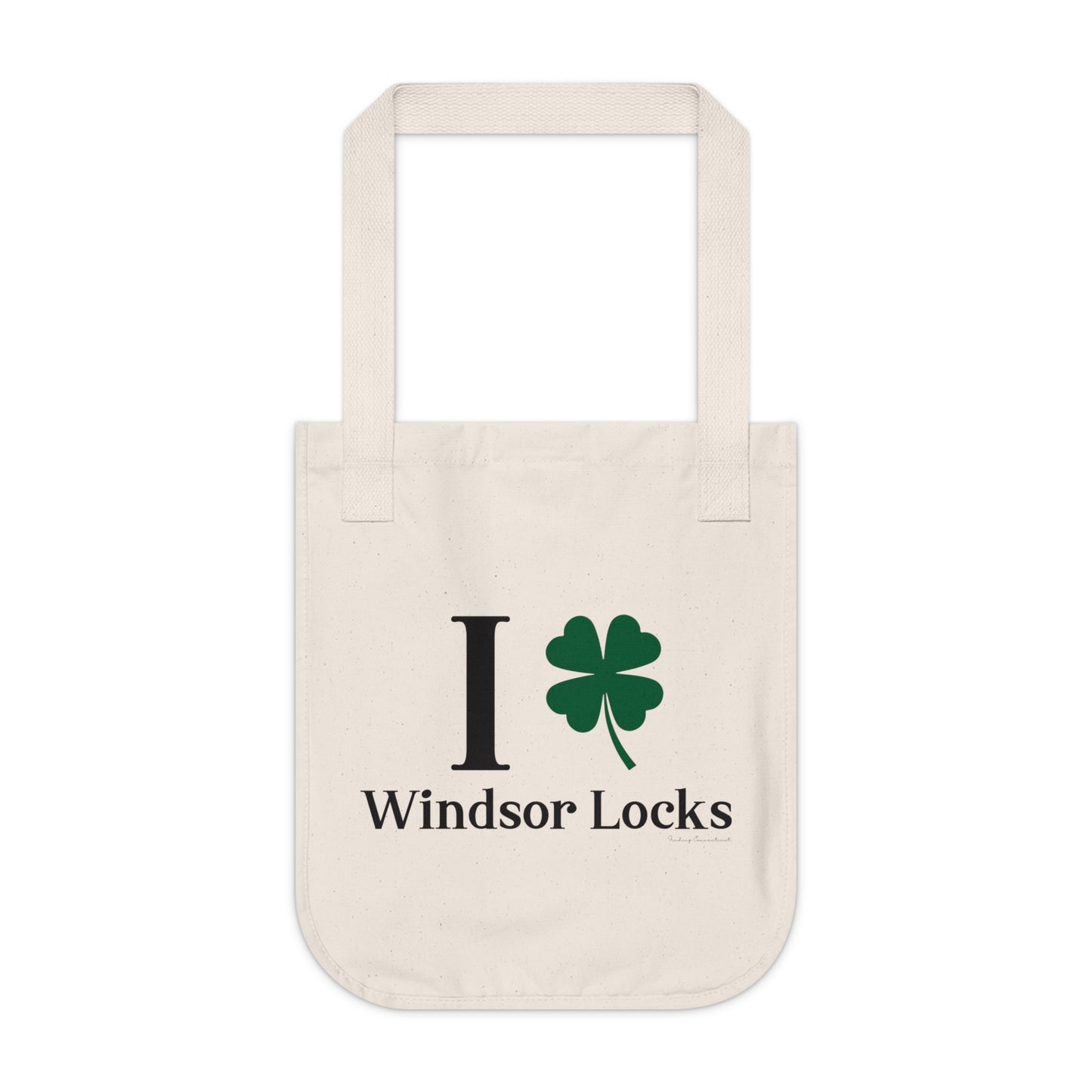 I Clover Windsor Locks Organic Canvas Tote Bag