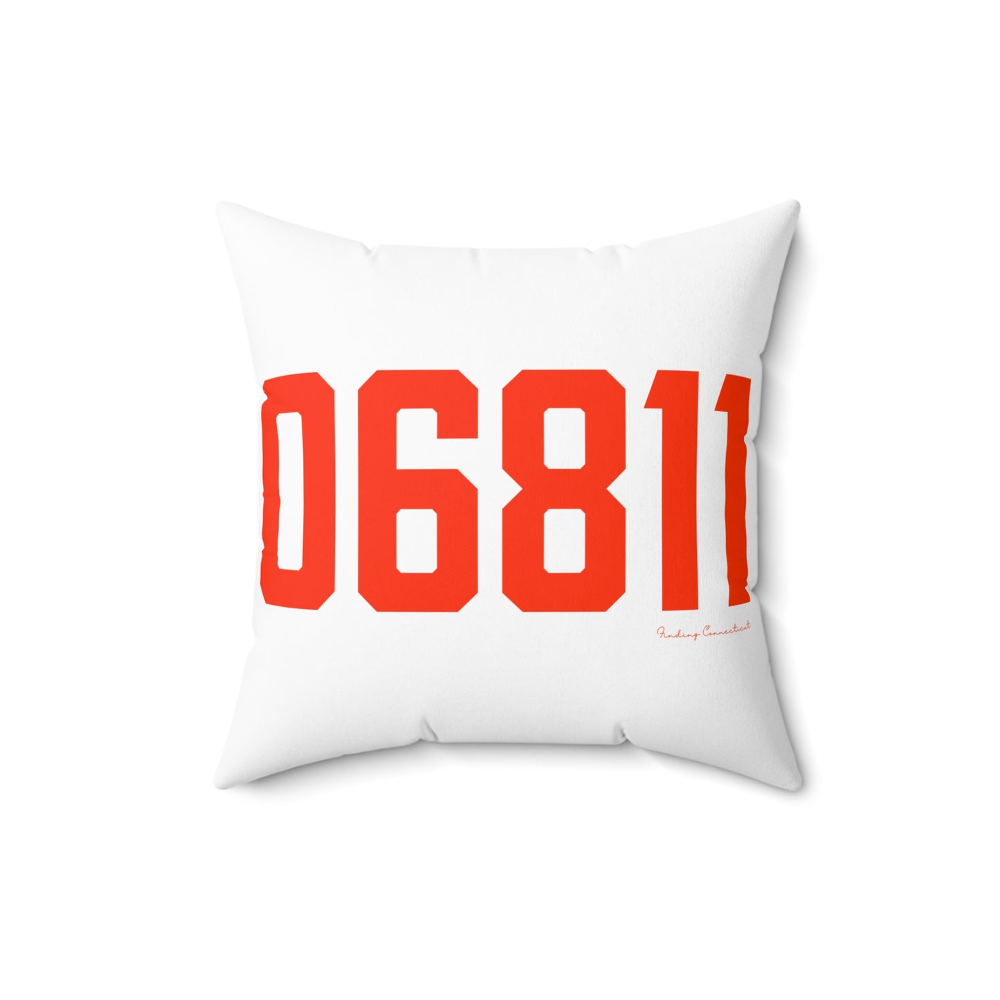 06811 Danbury Connecticut Zip Code Spun Polyester Square Pillow
