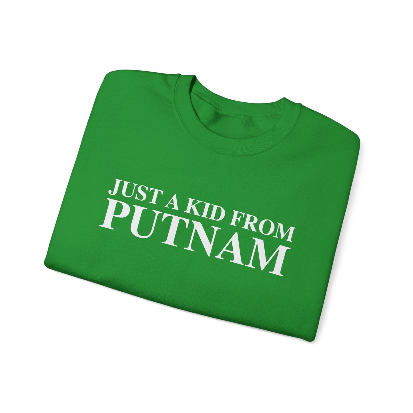 Just a kid from Putnam Unisex Heavy Blend™ Crewneck Sweatshirt