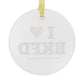 I Heart BKFD Glass Ornaments
