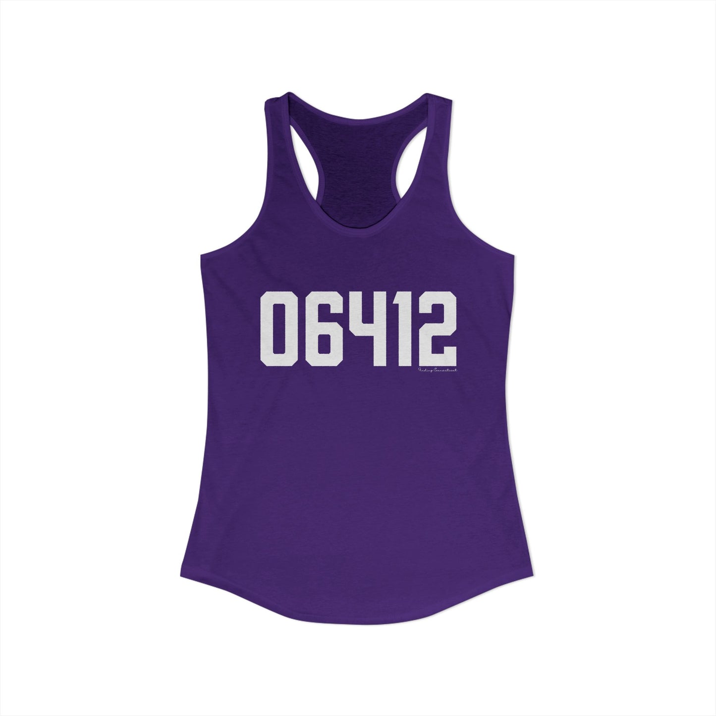 06412 Chester CT Zip Code Women's Ideal Racerback Tank Top