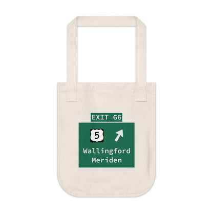 Vintage WCP Exit 66 Sign Organic Canvas Tote Bag