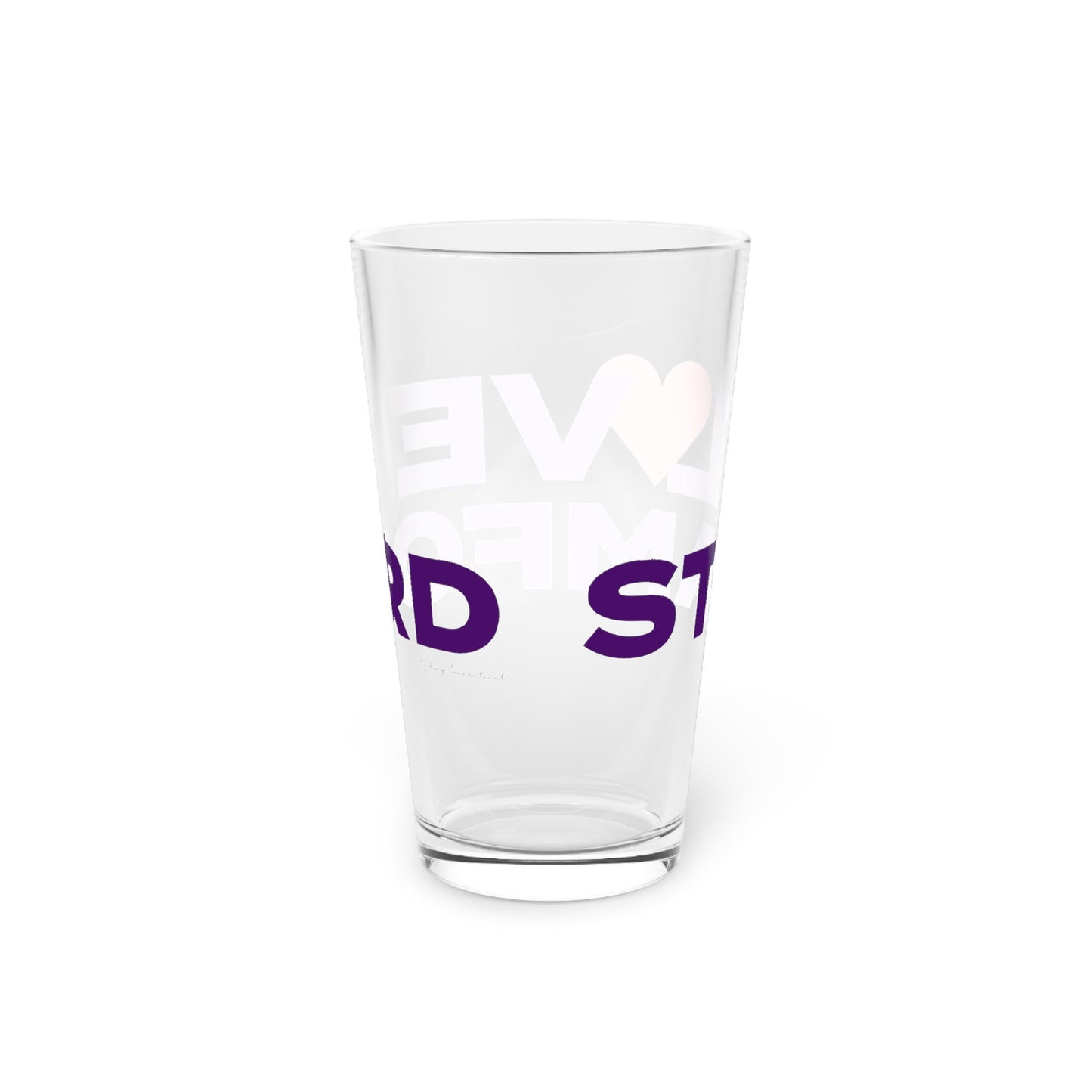 Love Stamford Pint Glass, 16oz