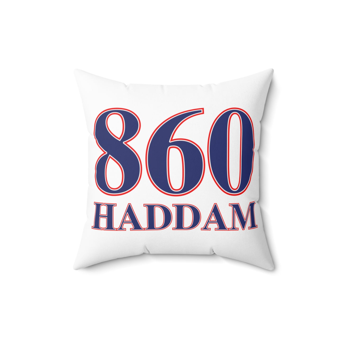 860 Haddam Red, White & Blue Spun Polyester Square Pillow