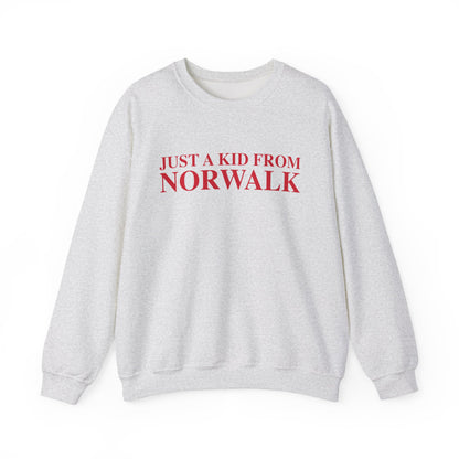 Just a kid from Norwalk Unisex Heavy Blend™ Crewneck Sweatshirt