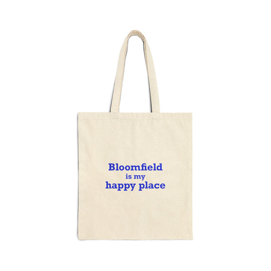 Bloomfield is My Happy Place Cotton Canvas Tote Bag