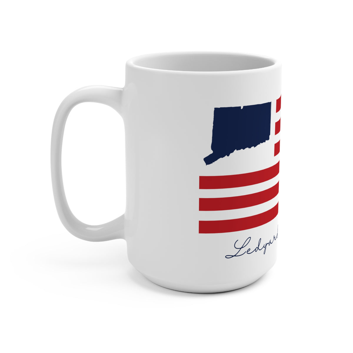Ledyard Connecticut Flag Mug 15oz