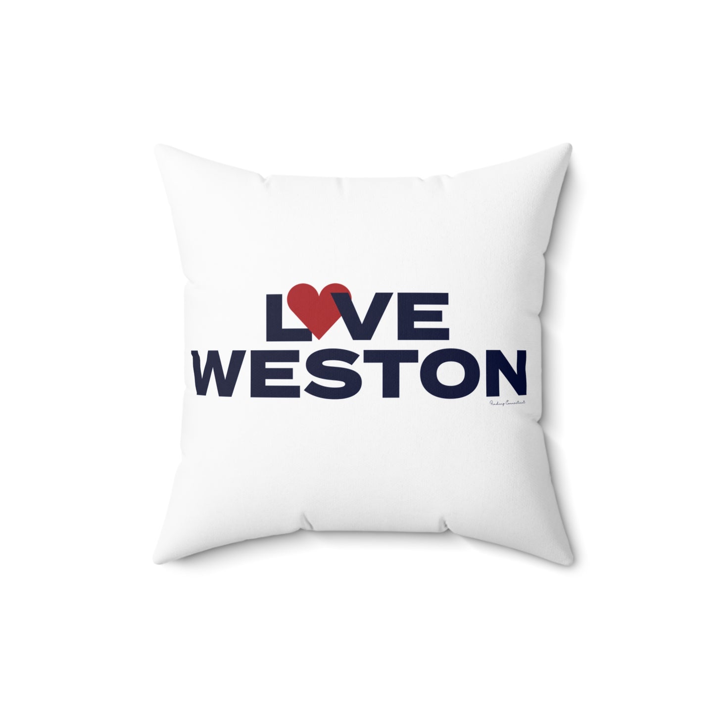 Love Weston Spun Polyester Square Pillow