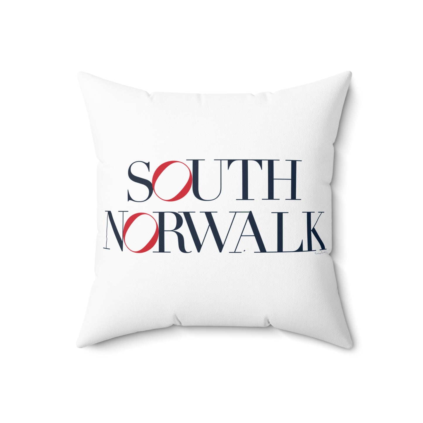 41 Tilt South Norwalk Spun Polyester Square Pillow