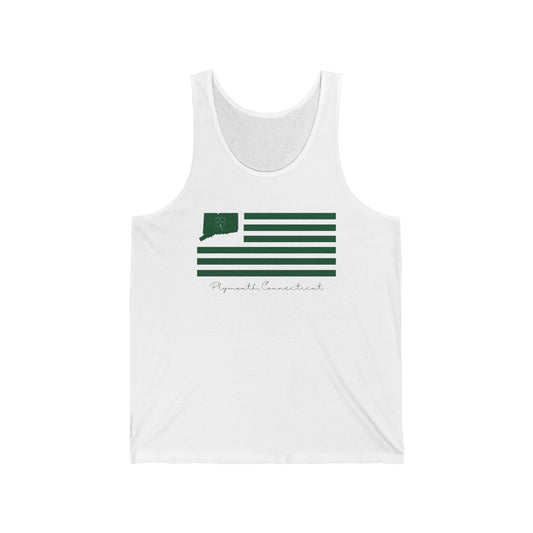 Plymouth Connecticut St. Patrick’s Day Flag Unisex Jersey Tank Top