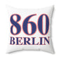 860 Berlin Red, White & Blue Spun Polyester Square Pillow