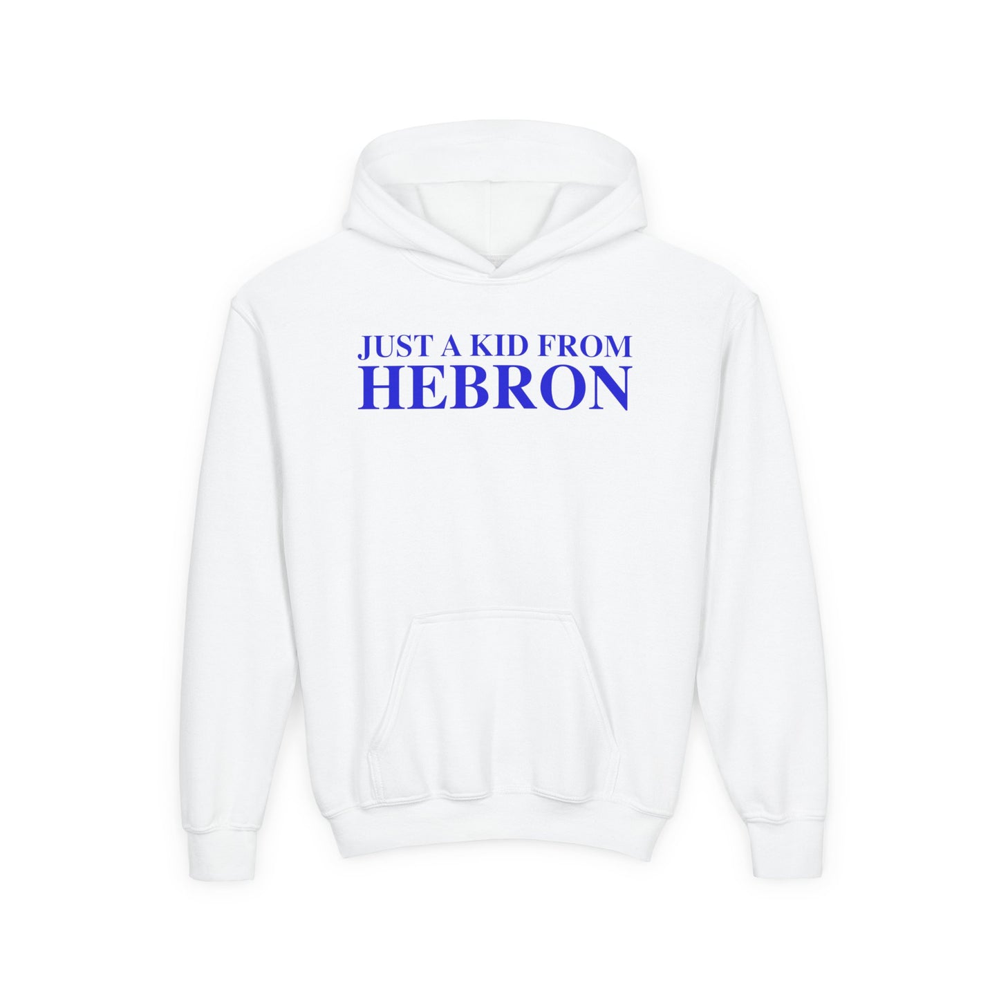 Just a kid from Hebron Youth Heavy Blend Hooded Sweatshirt
