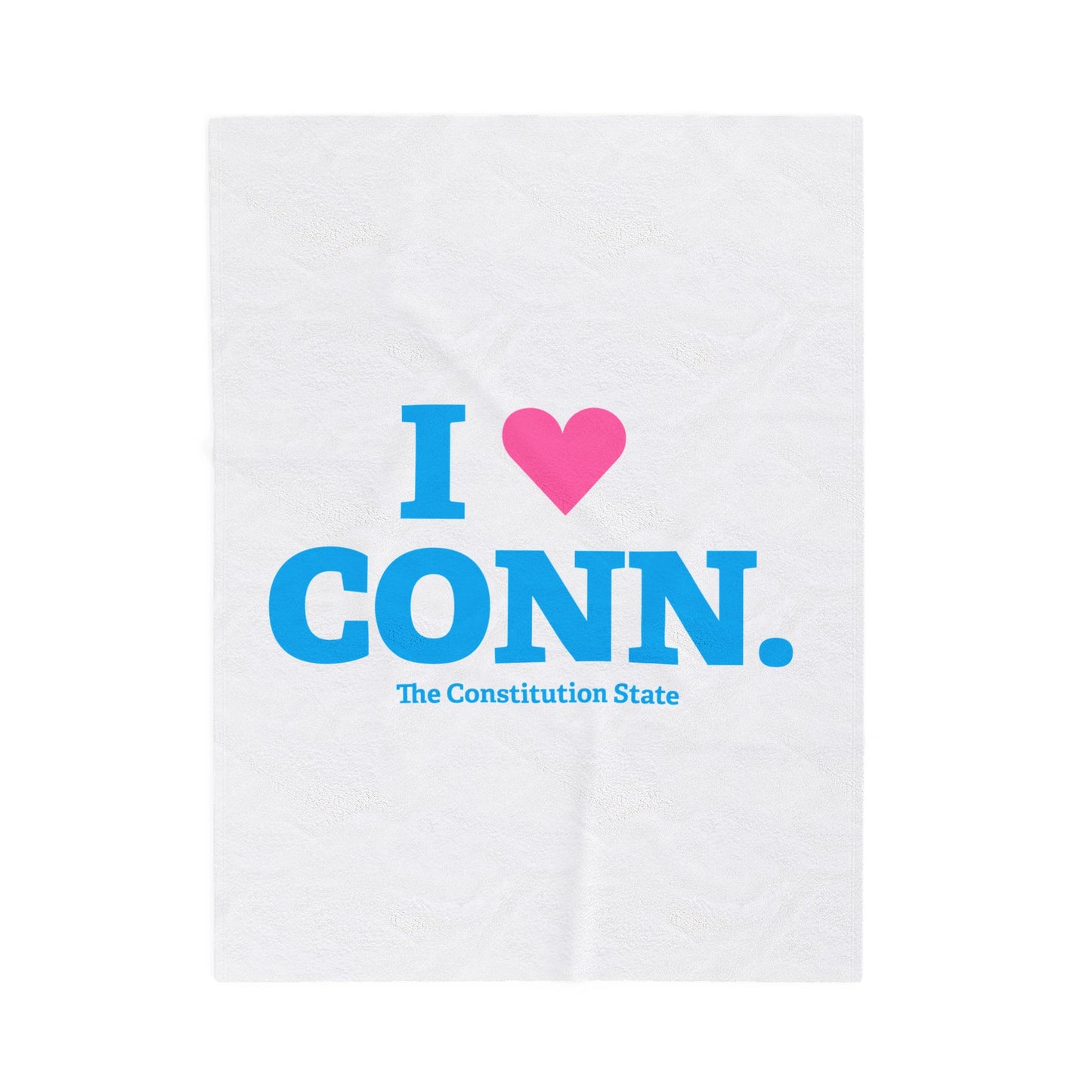 I Heart CONN Velveteen Plush Blanket