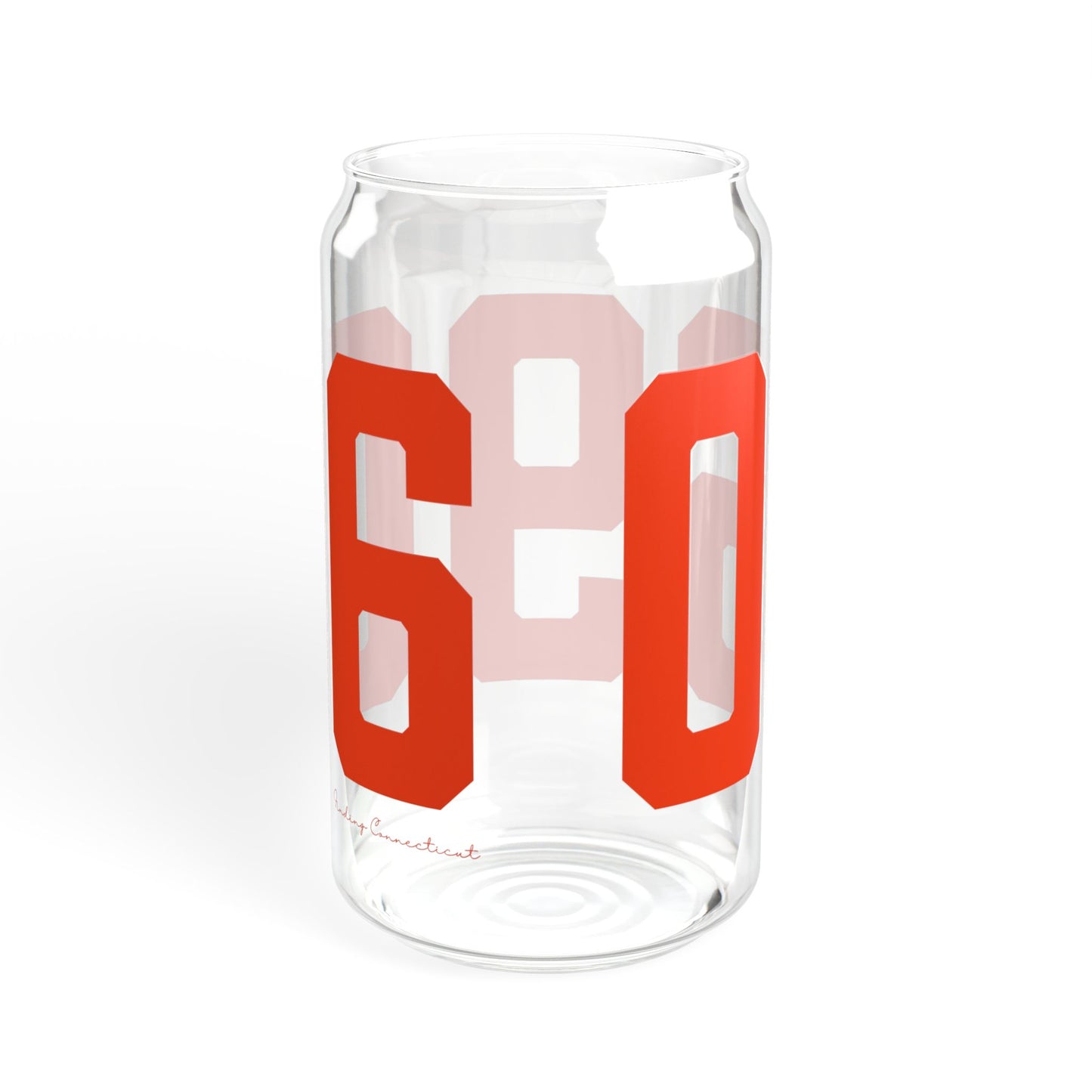 06906 Stamford Connecticut Zip Code Sipper Glass, 16oz