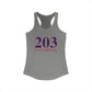 203 East Norwalk Red, White & Blue Women's Ideal Racerback Tank Top