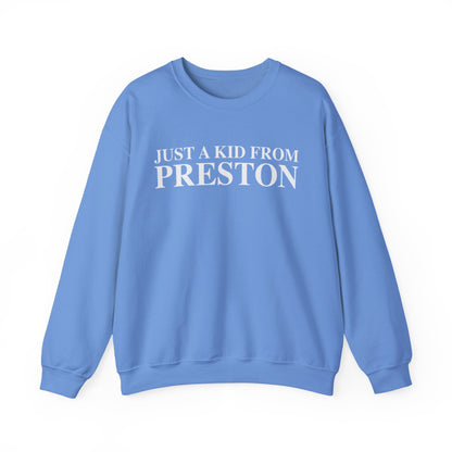 Just a kid from Preston Unisex Heavy Blend™ Crewneck Sweatshirt