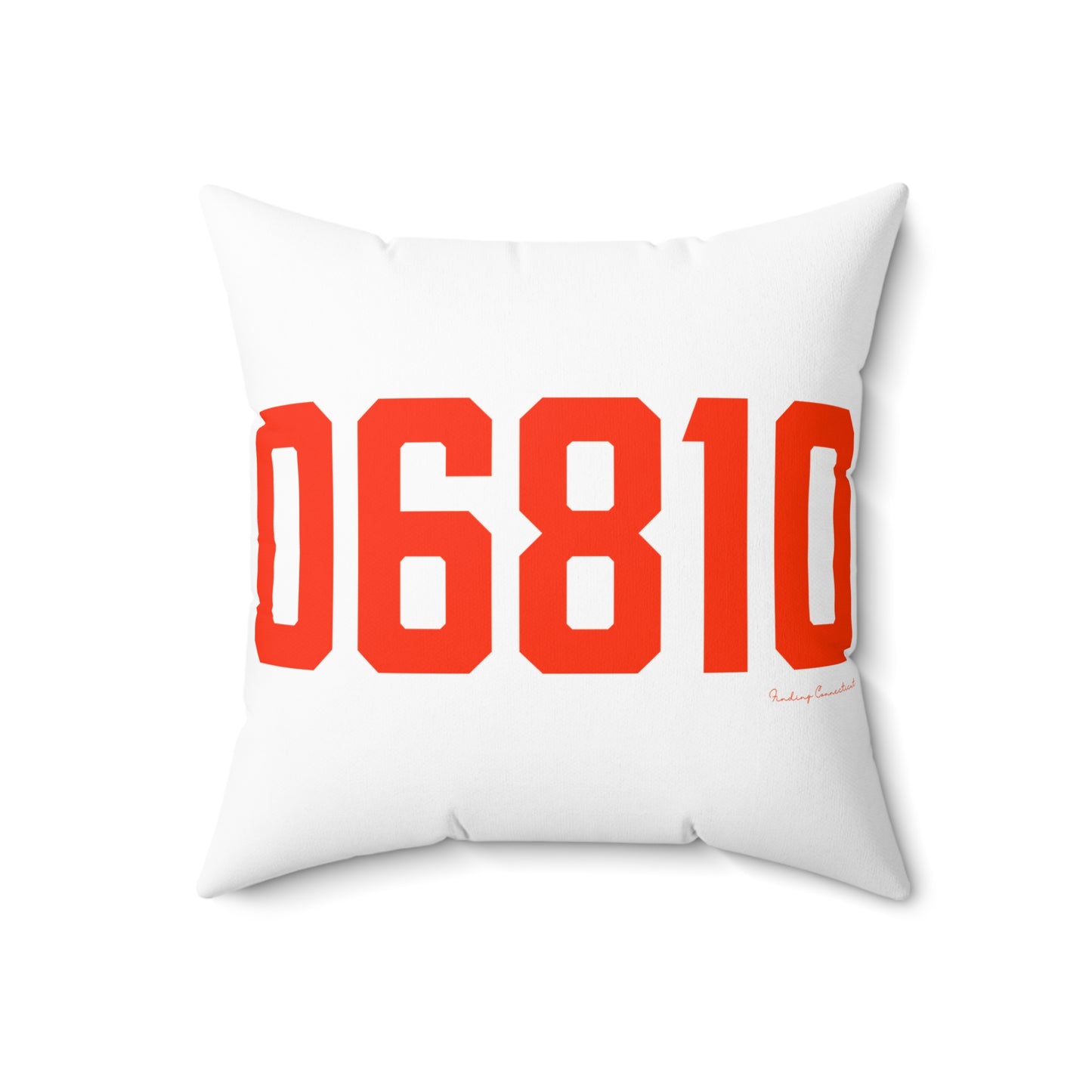 06810 Danbury Connecticut Zip Code Spun Polyester Square Pillow