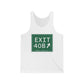 Vintage Exit 40B Merritt Parkway Sign Unisex Jersey Tank Top