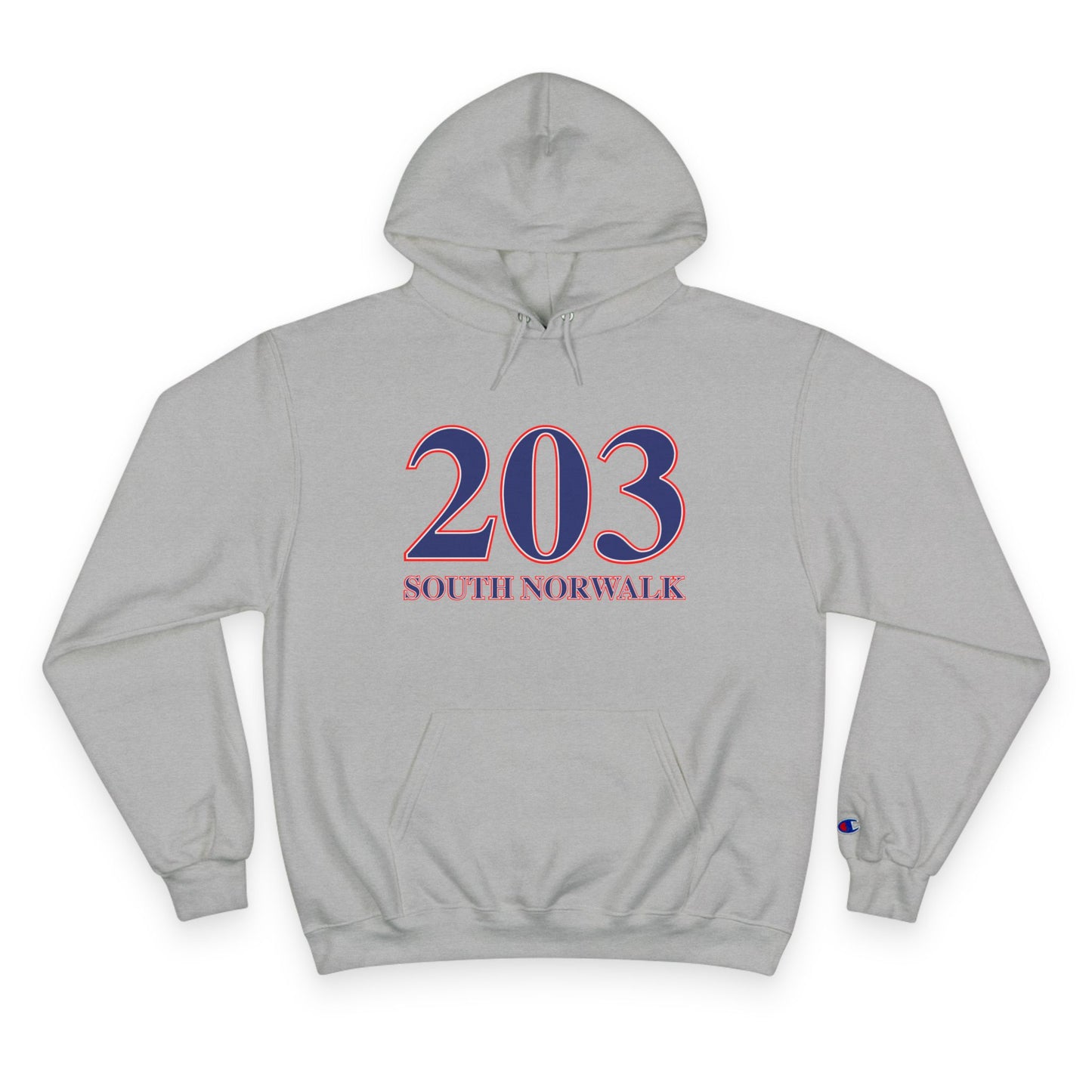 203 South Norwalk Red, White & Blue Champion Hoodie