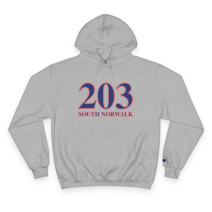 203 South Norwalk Red, White & Blue Champion Hoodie
