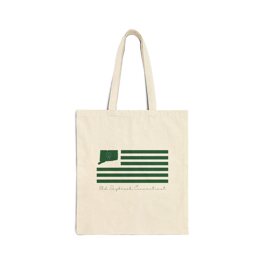 Old Saybrook St. Patrick’s Day Flag Cotton Canvas Tote Bag