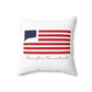 Newington Connecticut Flag Spun Polyester Square Pillow