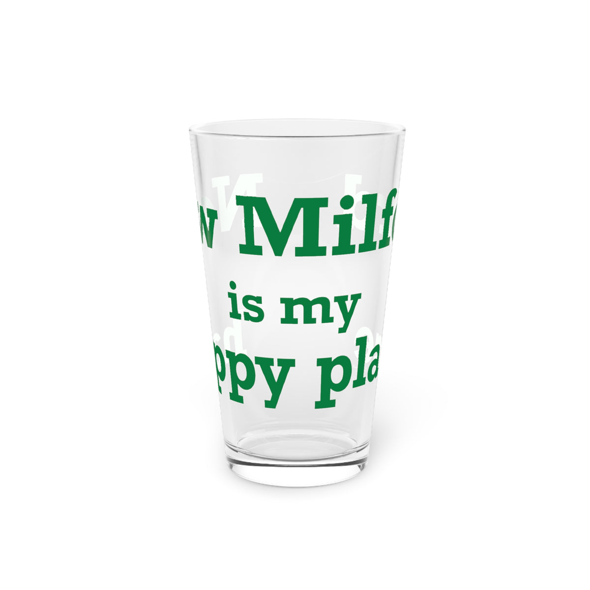New Milford is My Happy Place Pint Glass, 16oz