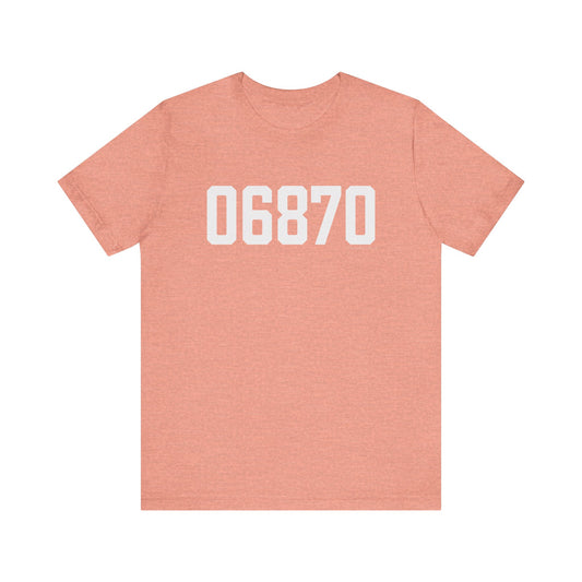06870 - Greenwich CT Zip Code Unisex Jersey Short Sleeve T-Shirt