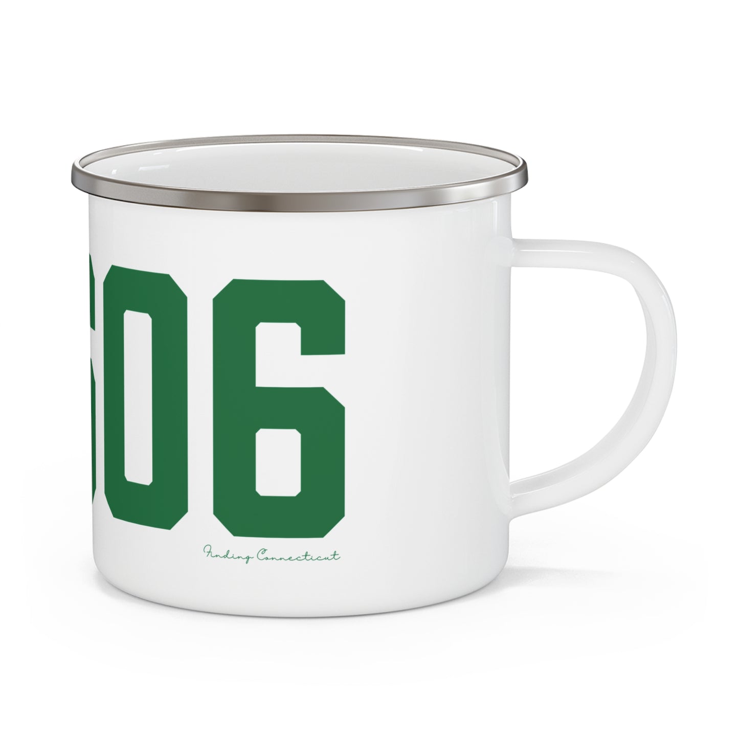 06606 Bridgeport Connecticut Zip Code Enamel Camping Mug