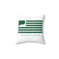 Derby Connecticut St. Patrick’s Day Flag Spun Polyester Square Pillow