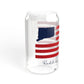 Redding Connecticut Flag Sipper Glass, 16oz