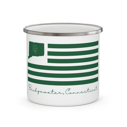 Bridgewater Connecticut St. Patrick’s Day Flag Enamel Camping Mug