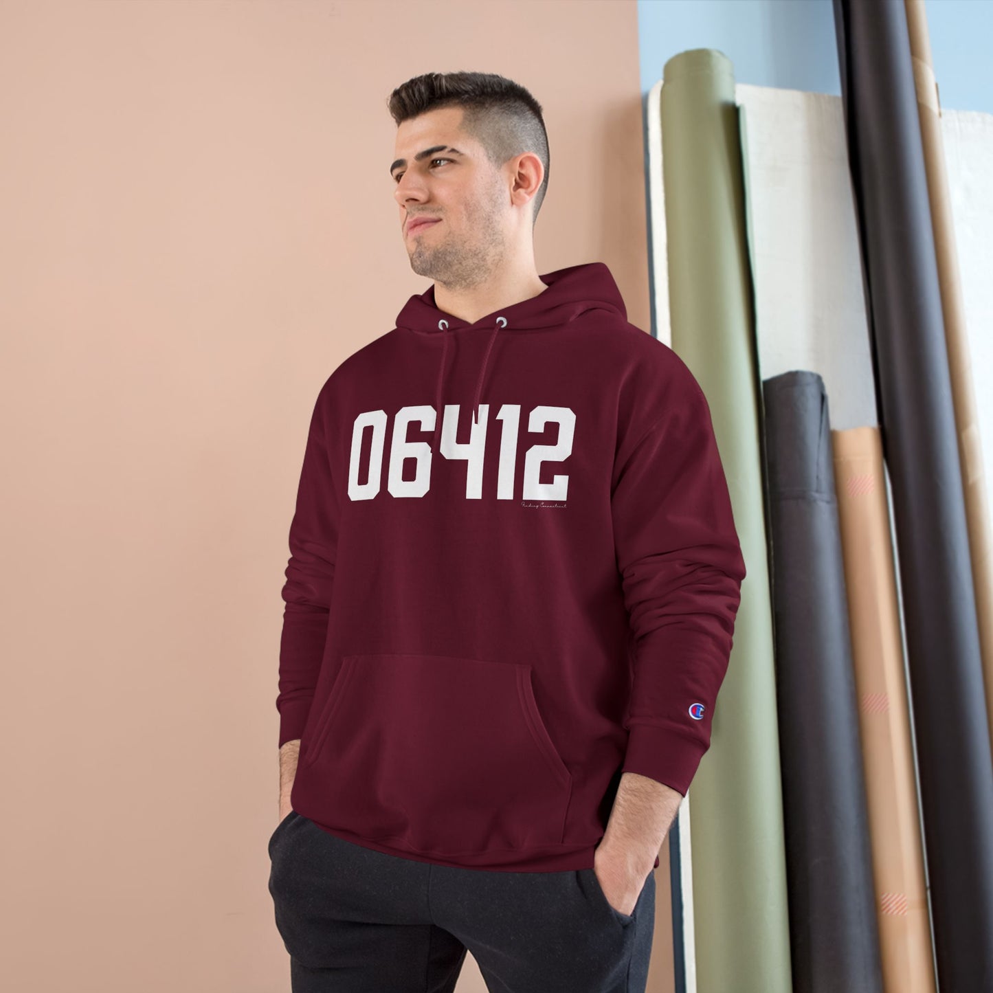 06412 Chester CT Zip Code Champion Hoodie