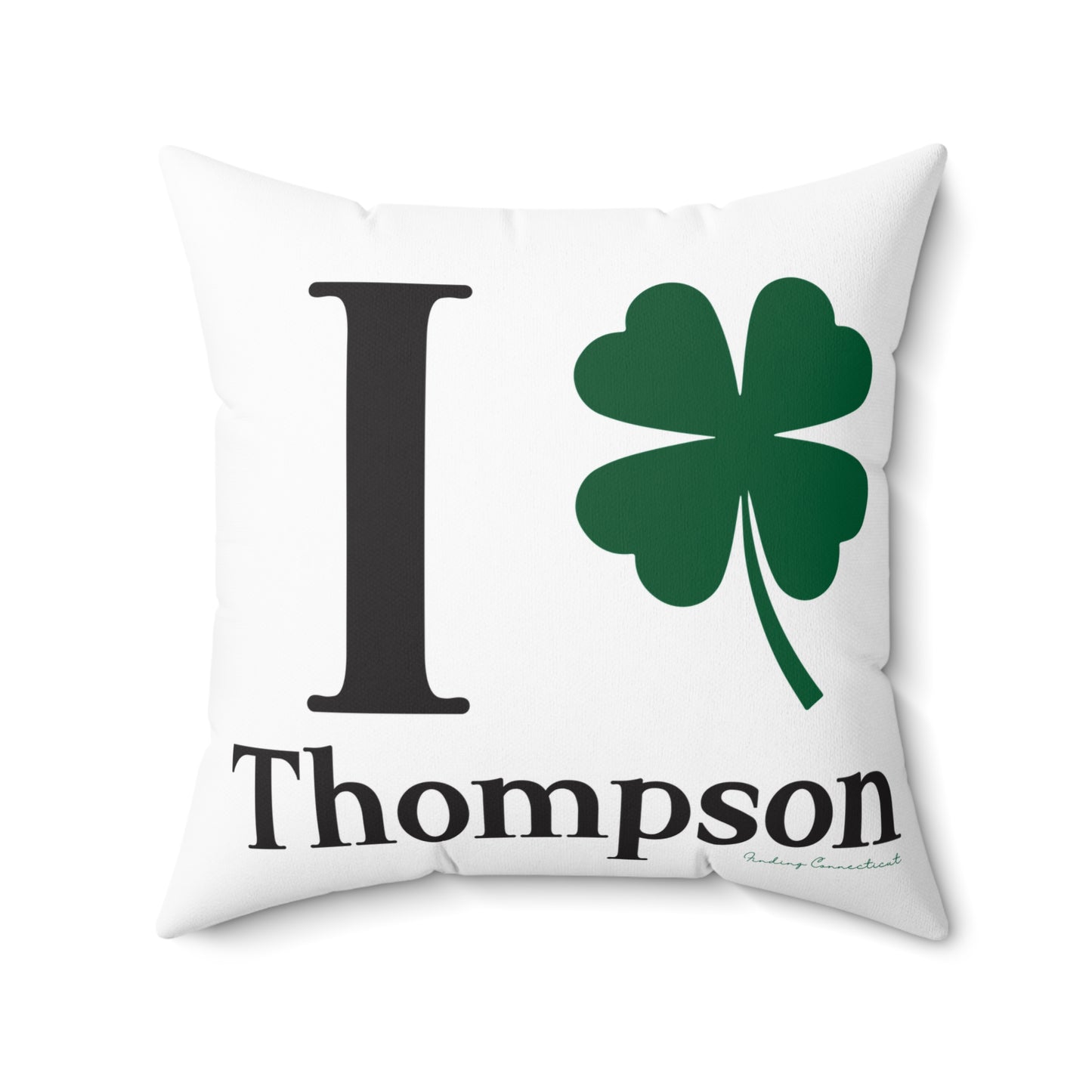 I Clover Thompson Spun Polyester Square Pillow