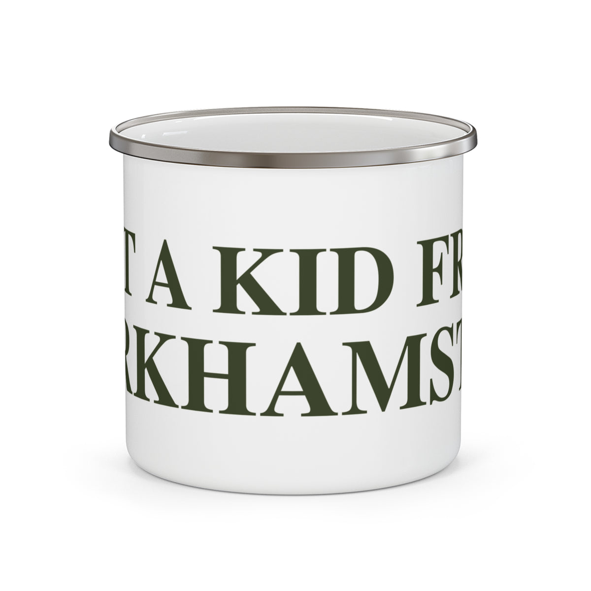 Just a kid from Barkhamsted Enamel Camping Mug