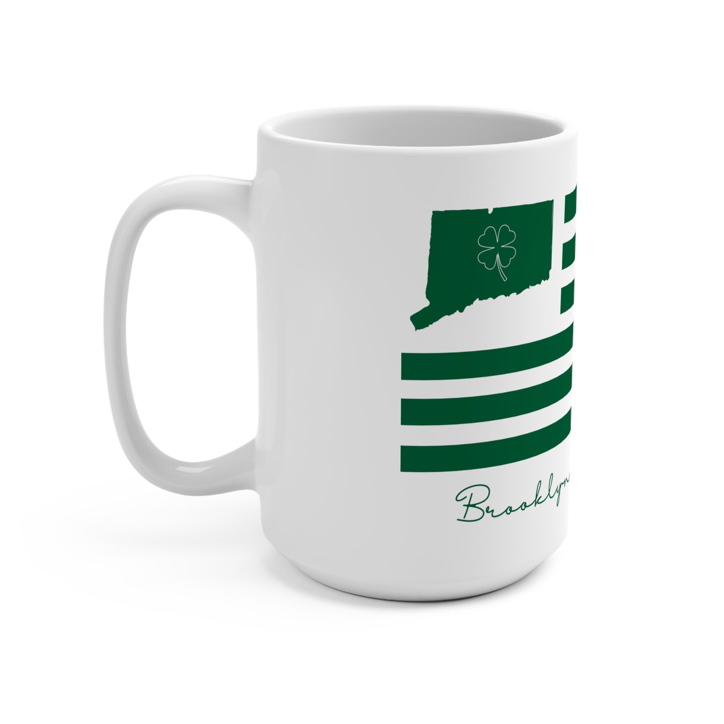Brooklyn Connecticut St. Patrick’s Day Flag Mug 15oz