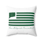 New Milford Connecticut St. Patrick’s Day Flag Spun Polyester Square Pillow
