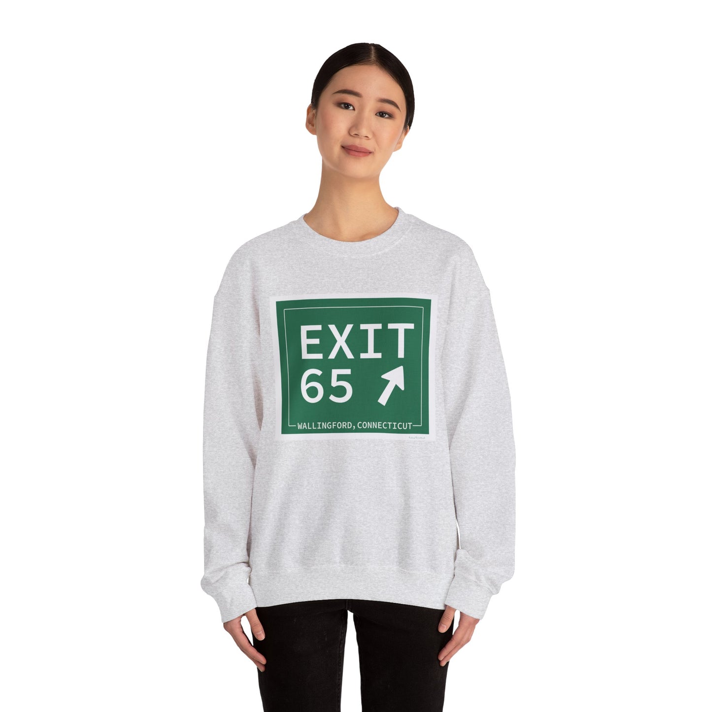 Vintage Exit 65 WCP Sign Unisex Heavy Blend™ Crewneck Sweatshirt