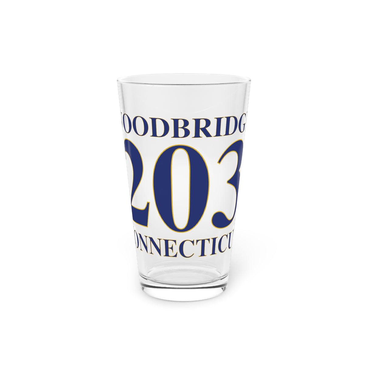 Woodbridge 203 Connecticut Pint Glass, 16oz