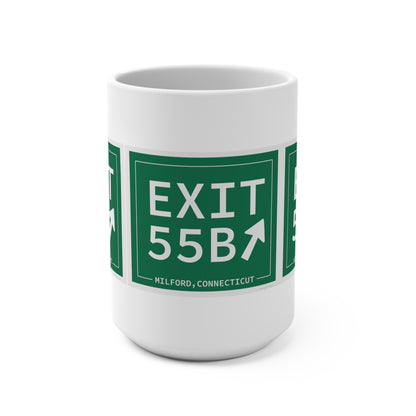 Vintage Exit 55B WCP Sign Mug 15oz