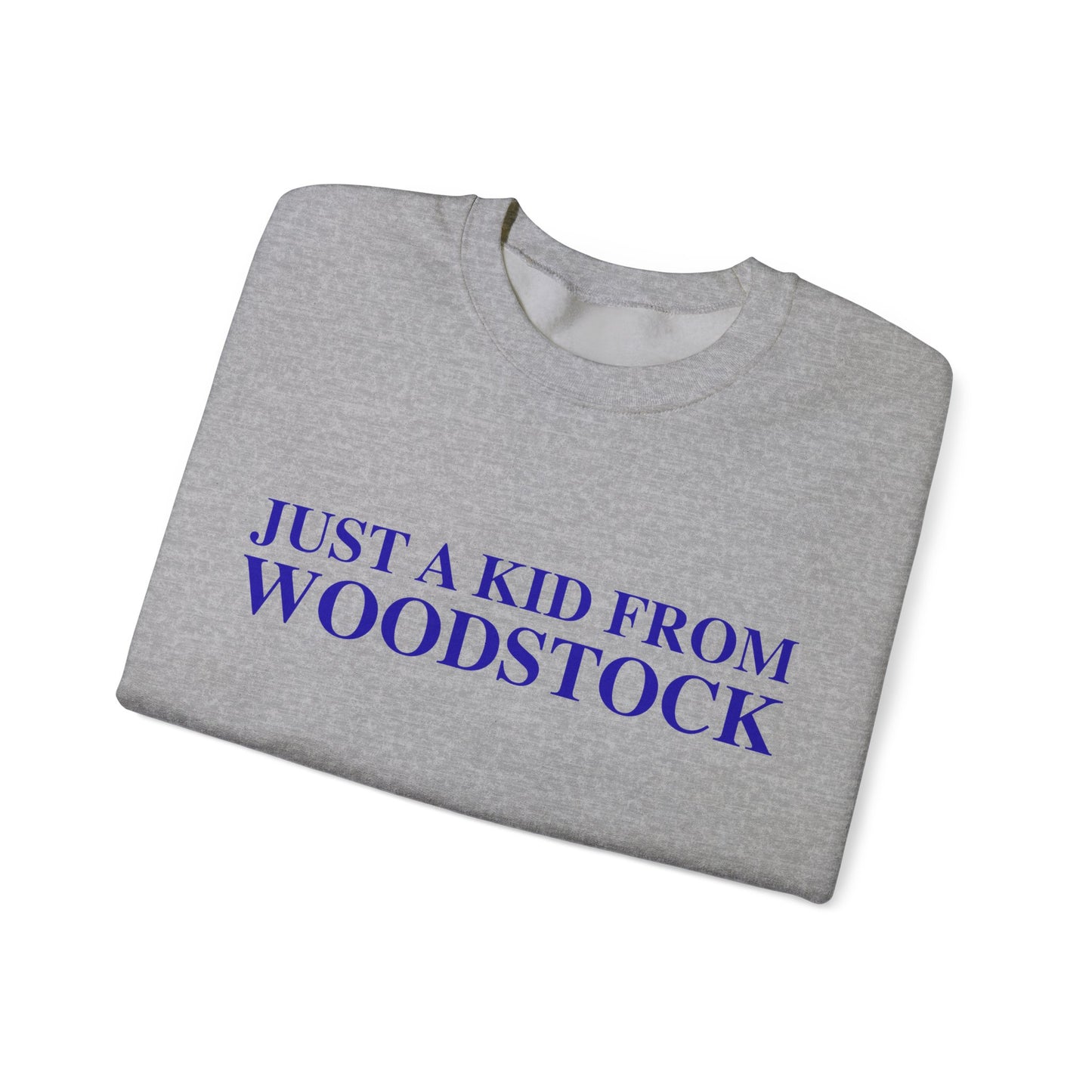 Just a kid from Woodstock Unisex Heavy Blend™ Crewneck Sweatshirt