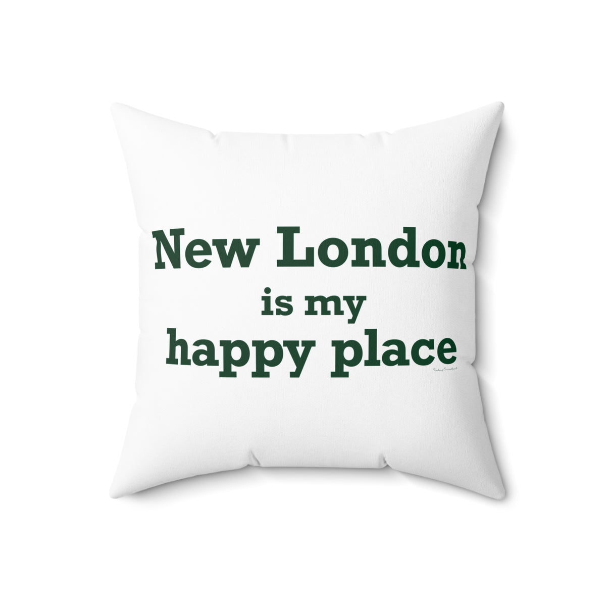 New London is My Happy Place Spun Polyester Square Pillow