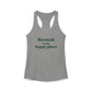 Norwalk is my Happy Place Women's Ideal Racerback Tank Top